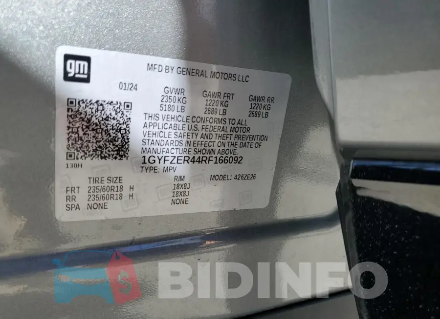 1GYFZER44RF166092 Photo# 13