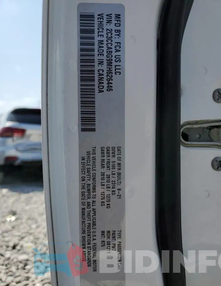2C3CCABG9MH626446 Photo# 12