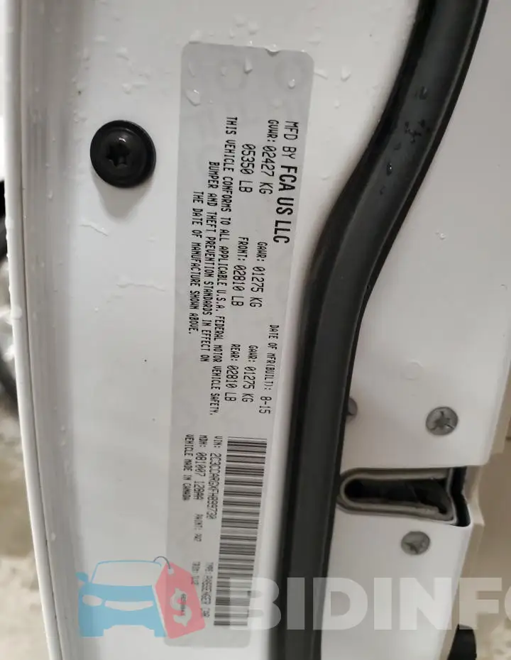 2C3CCARGXFH899730 Photo# 12