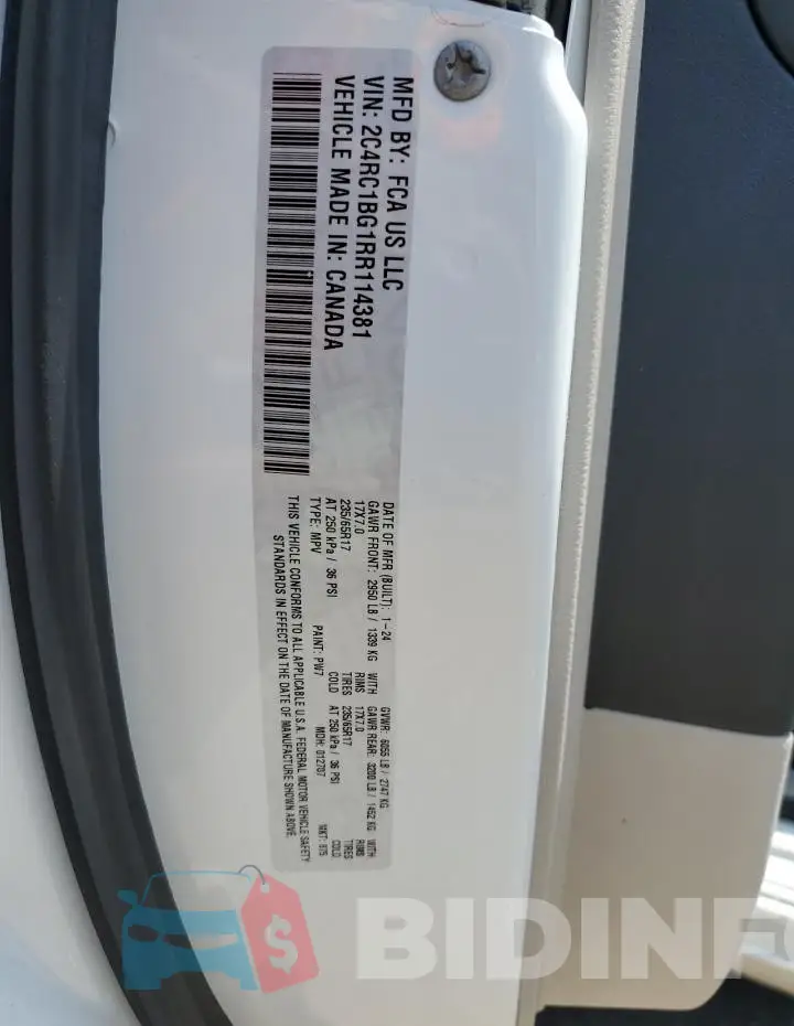 2C4RC1BG1RR114381 Photo# 14