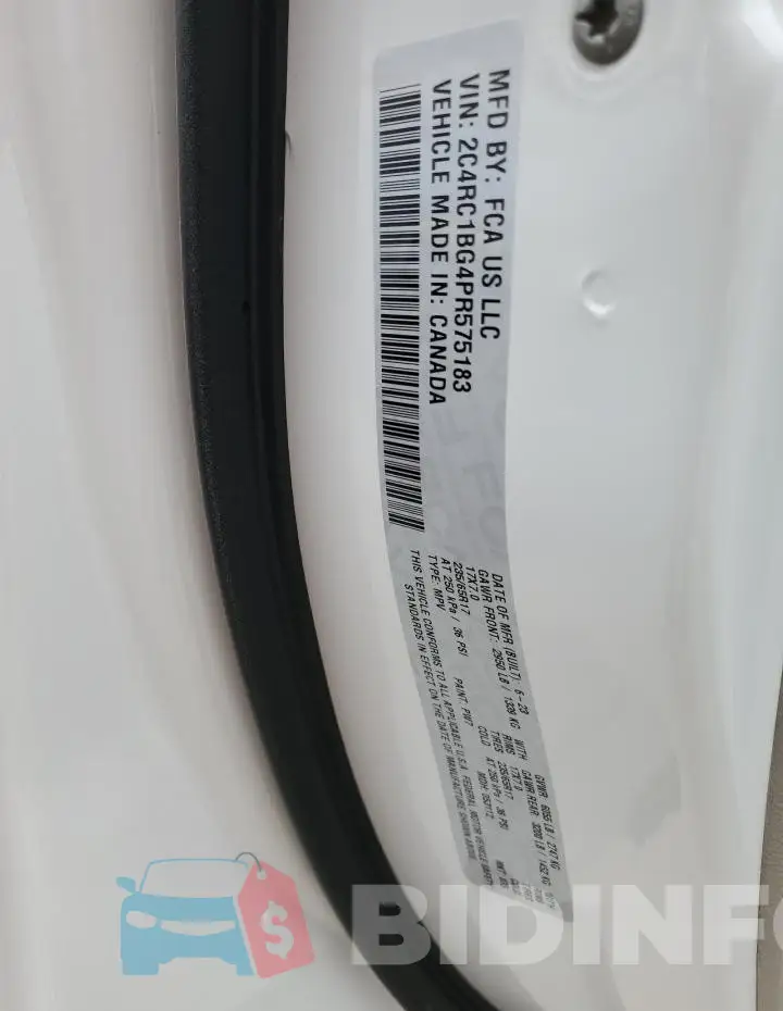 2C4RC1BG4PR575183 Photo# 14