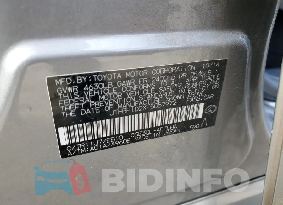 JTHBF1D2XF5057972 Photo# 12