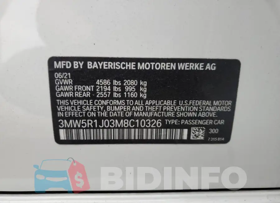 3MW5R1J03M8C10326 Photo# 12