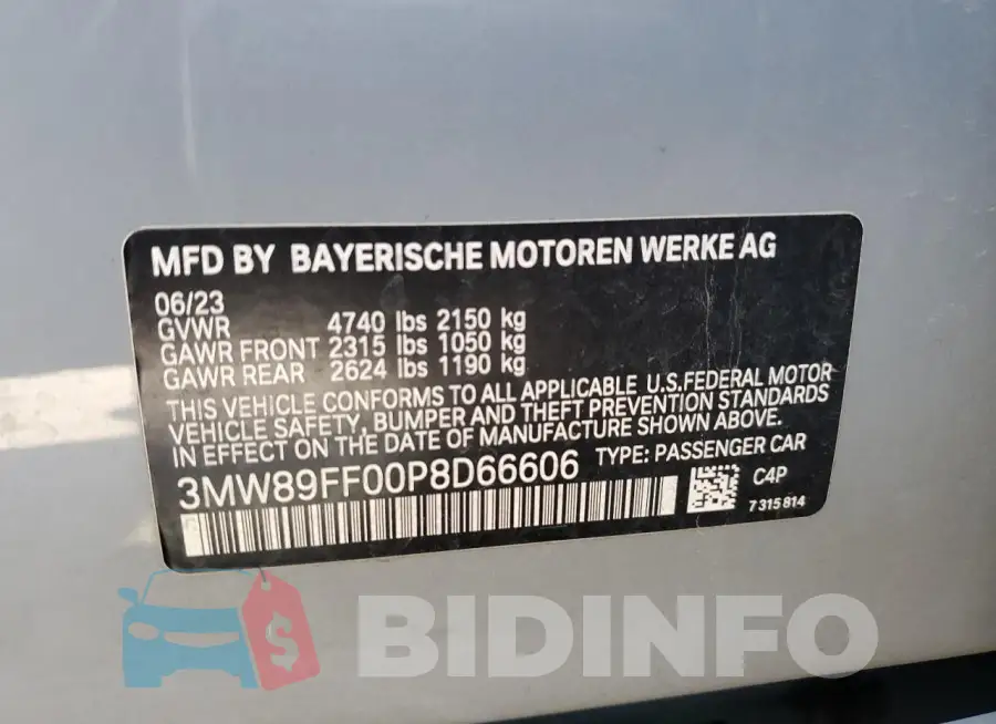 3MW89FF00P8D66606 Photo# 12
