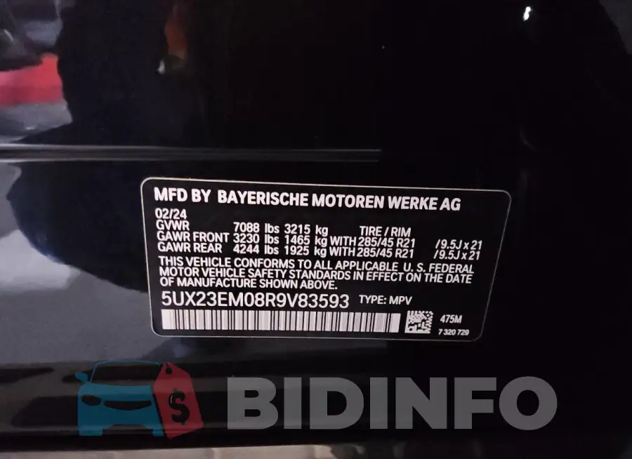 5UX23EM08R9V83593 Photo# 14