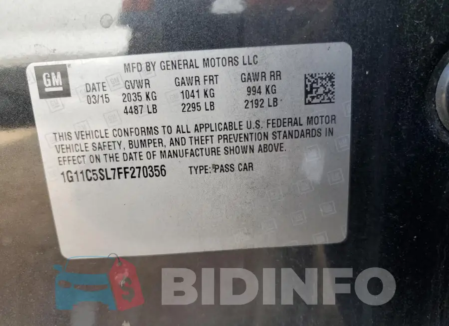 1G11C5SL7FF270356 Photo# 12