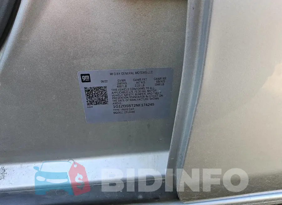 1G1ZD5ST2NF174245 Photo# 12
