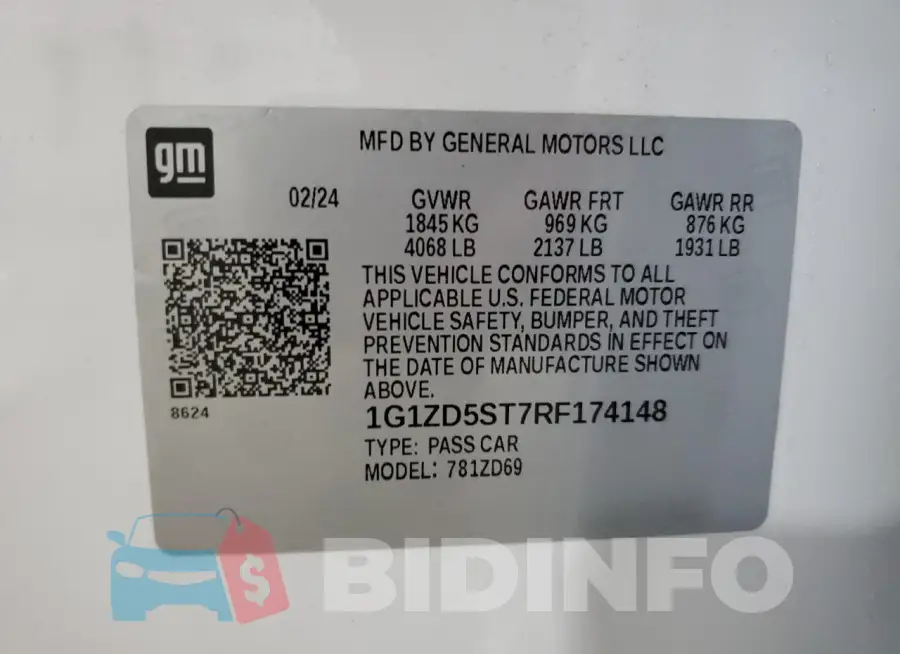 1G1ZD5ST7RF174148 Photo# 13