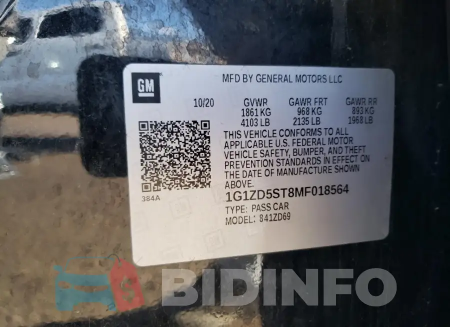 1G1ZD5ST8MF018564 Photo# 12
