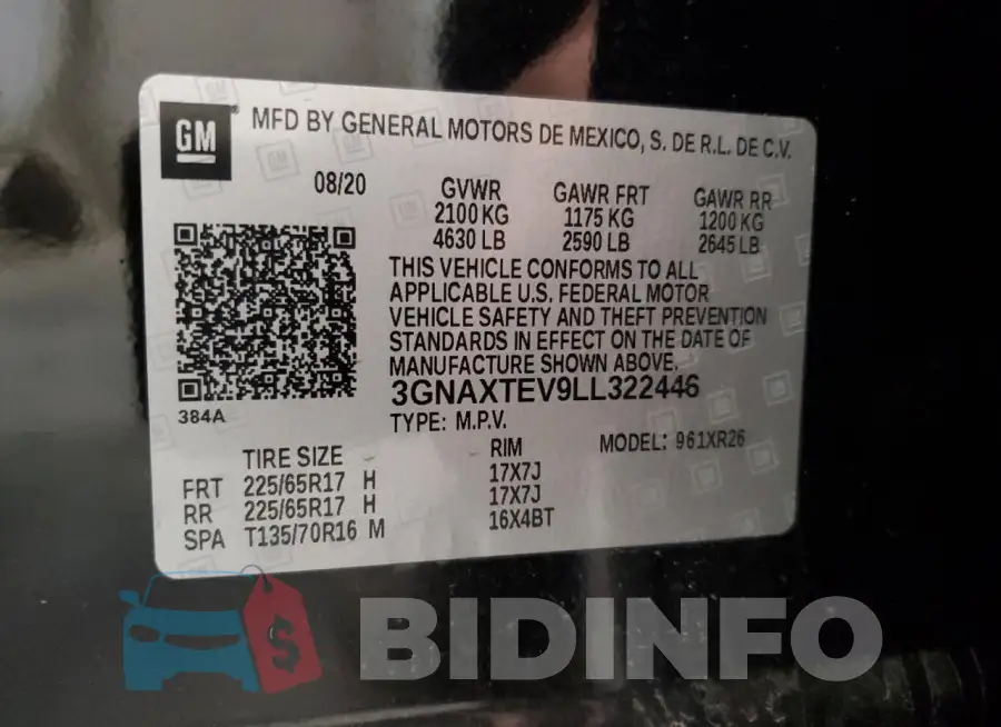 3GNAXTEV9LL322446 Photo# 13