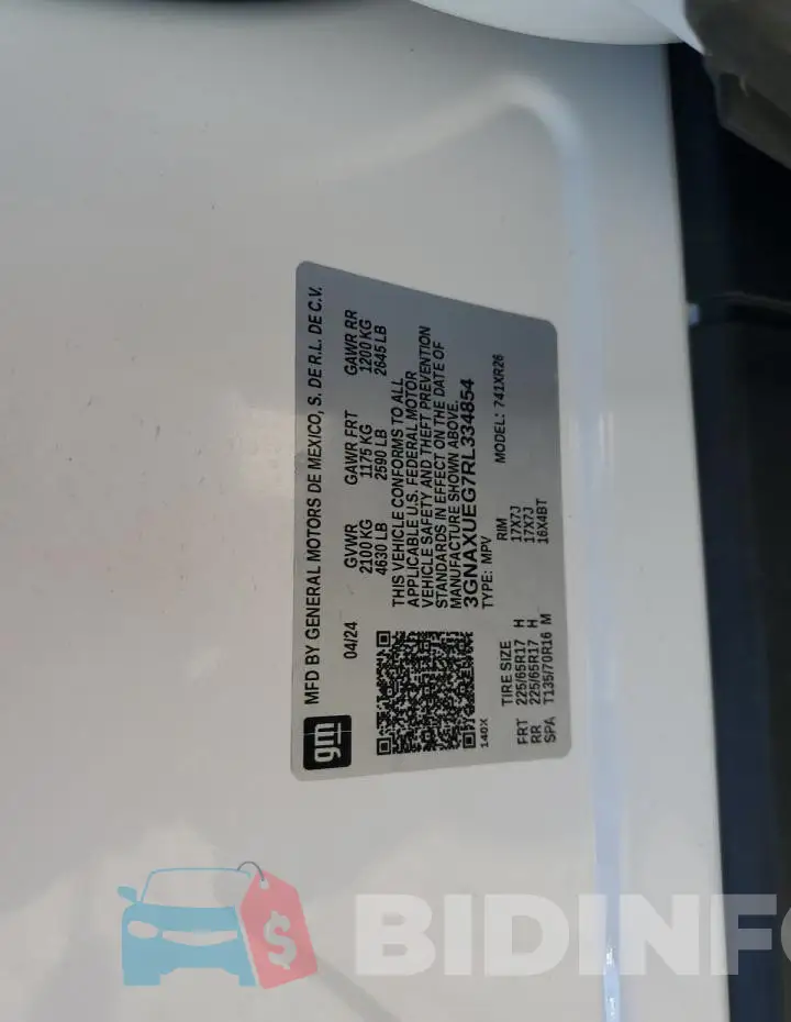 3GNAXUEG7RL334854 Photo# 13