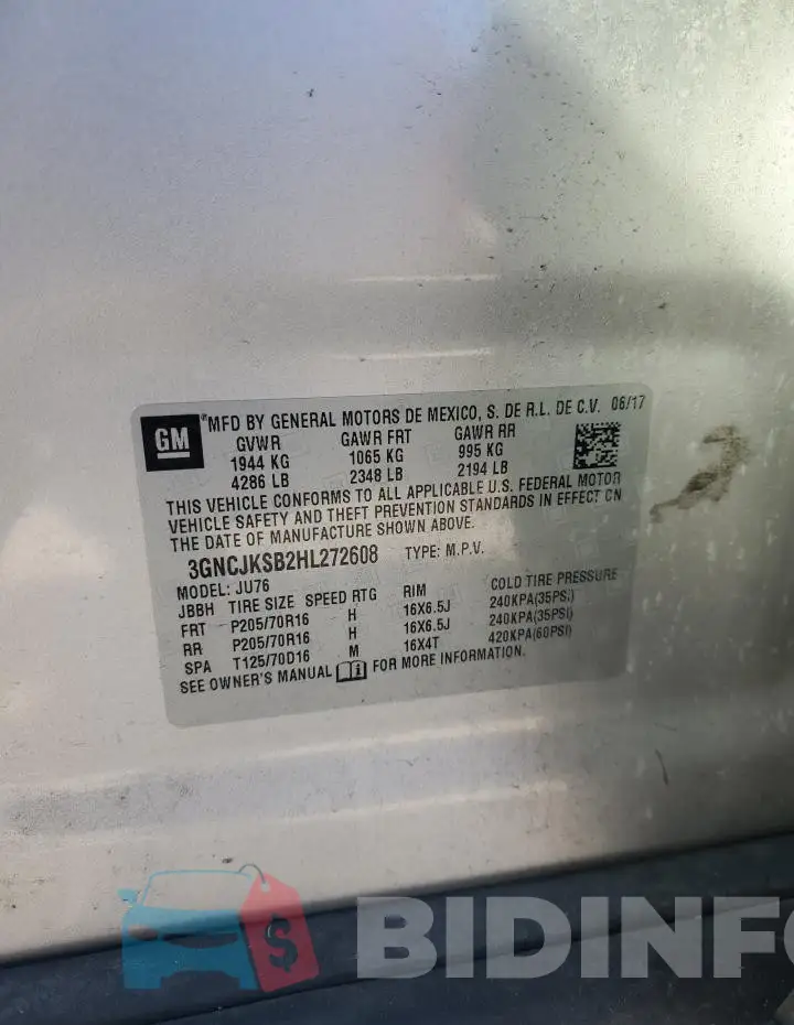 3GNCJKSB2HL272608 Photo# 12