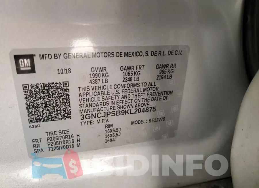 3GNCJPSB9KL204875 Photo# 13