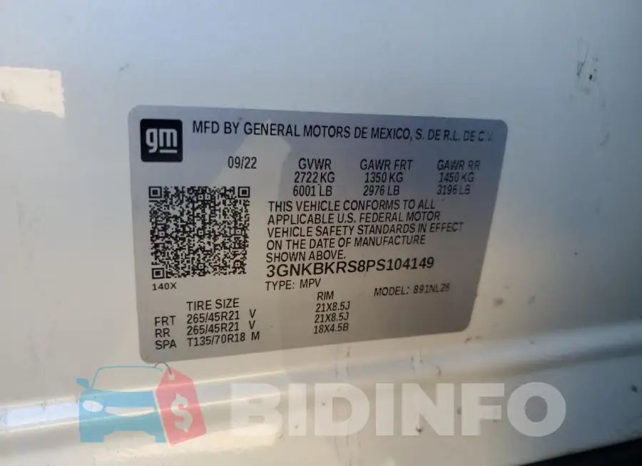 3GNKBKRS8PS104149 Photo# 13