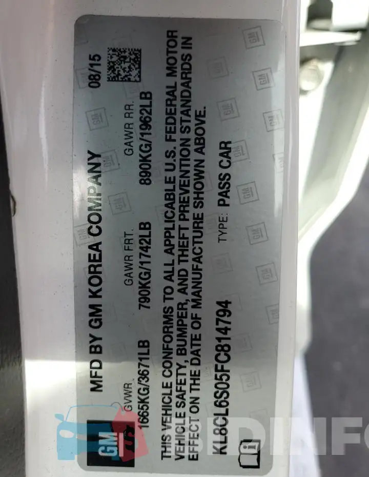 KL8CL6S05FC814794 Photo# 12