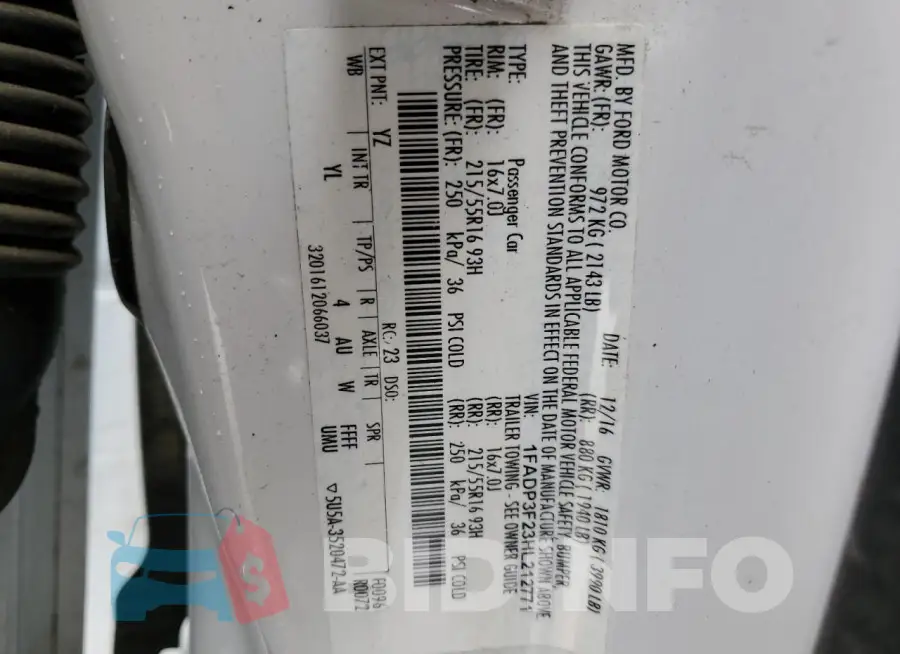 1FADP3F23HL212771 Photo# 13