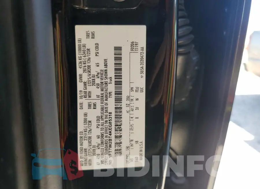1FT7W2BT4KEG85318 Photo# 13