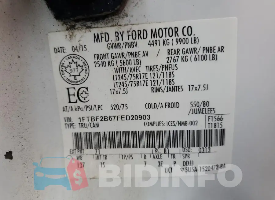 1FTBF2B67FED20903 Photo# 12