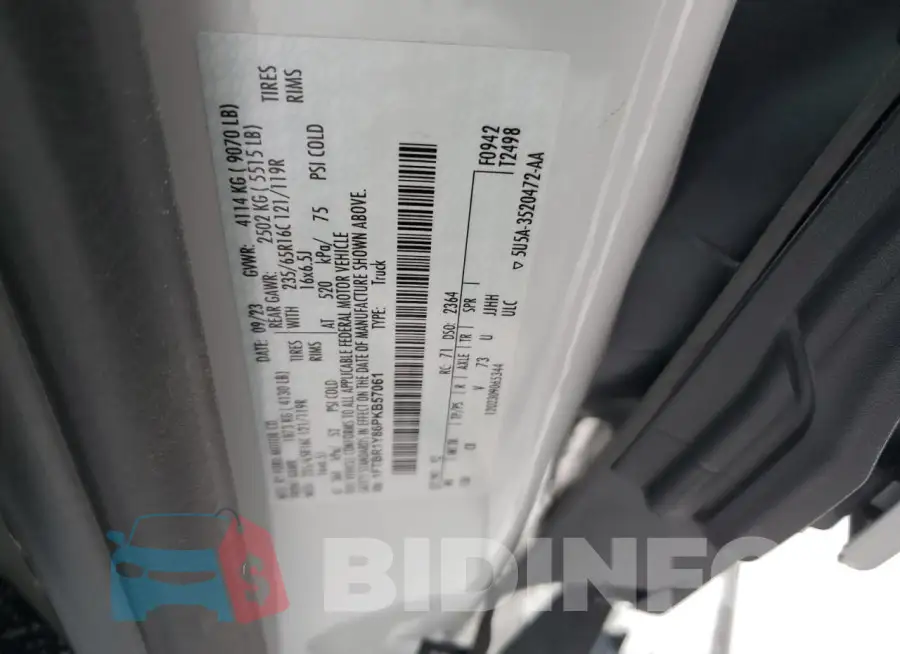 1FTBR1Y86PKB57061 Photo# 12