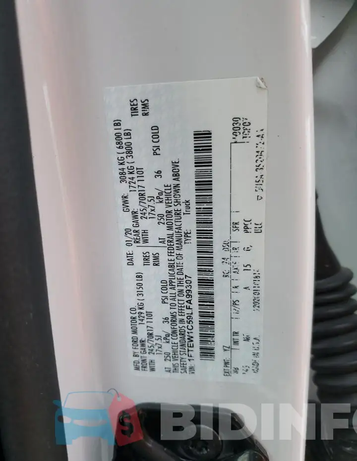 1FTEW1C59LFA99307 Photo# 13