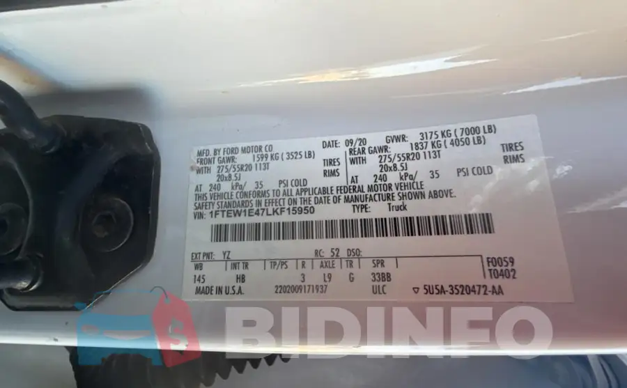 1FTEW1E47LKF15950 Photo# 10