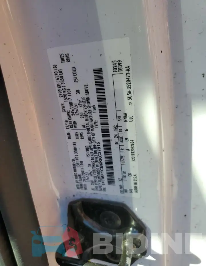 1FTMF1CB6KKC27915 Photo# 12