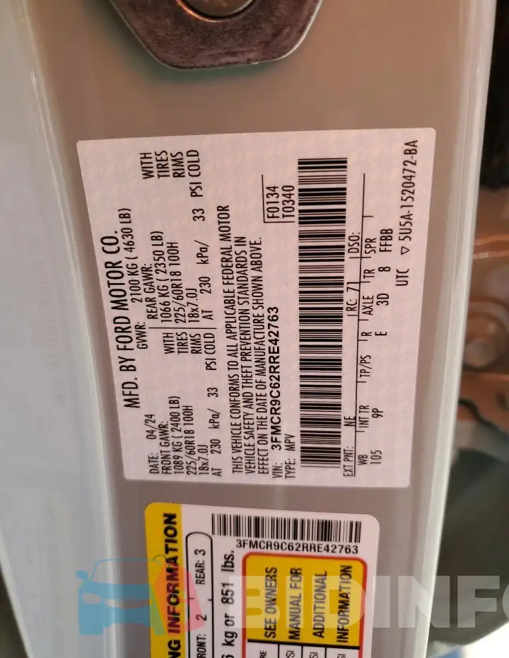 3FMCR9C62RRE42763 Photo# 12