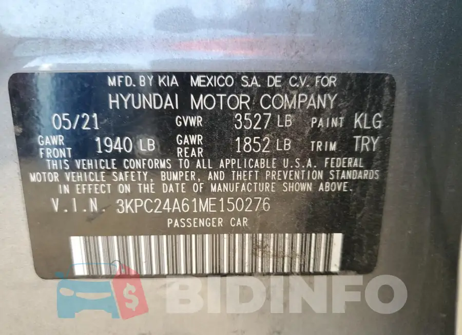 3KPC24A61ME150276 Photo# 12