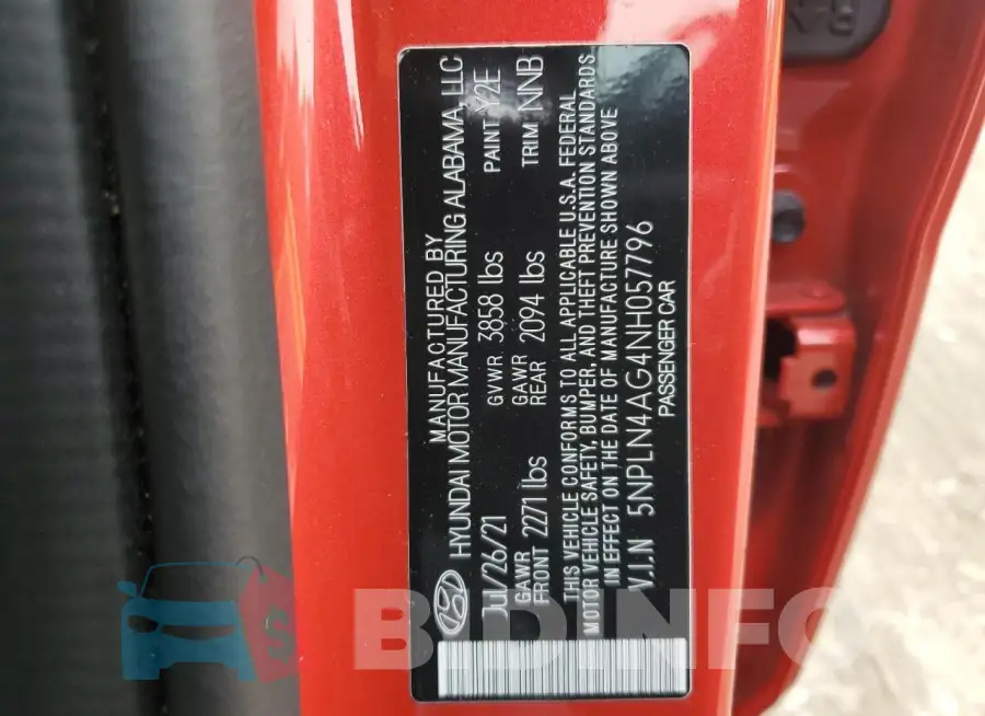 5NPLN4AG4NH057796 Photo# 12
