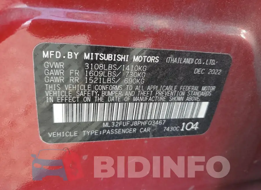 ML32FUFJ8PHF03467 Photo# 12
