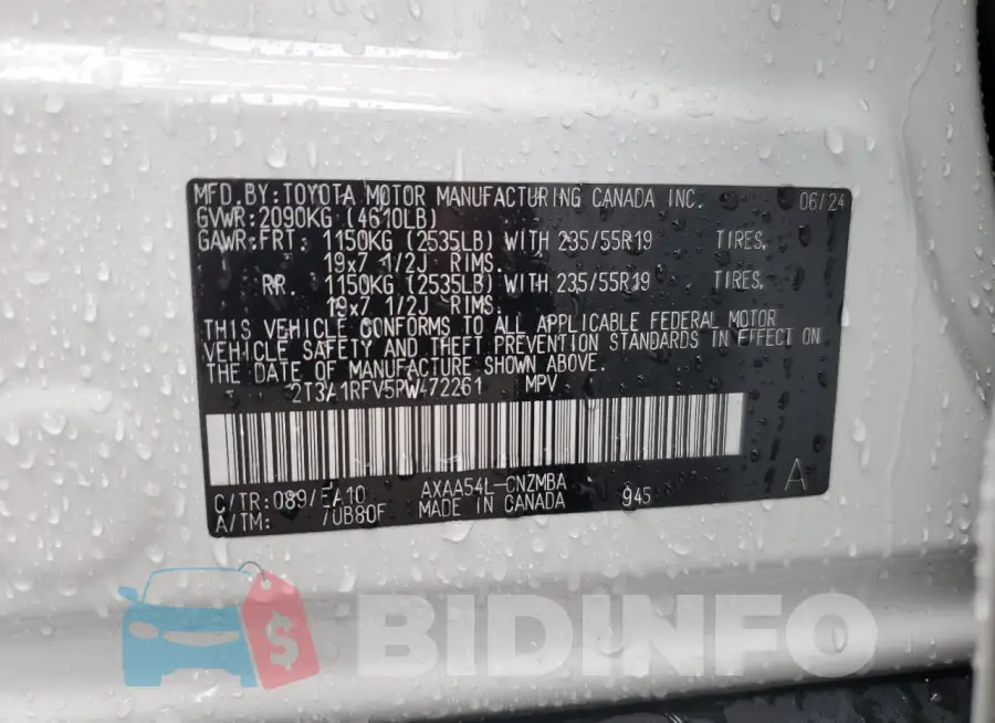 2T3A1RFV5RW472261 Photo# 13