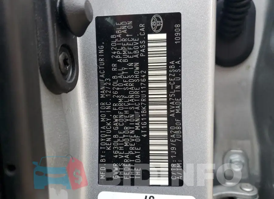 4T1G11BK7RU117642 Photo# 13