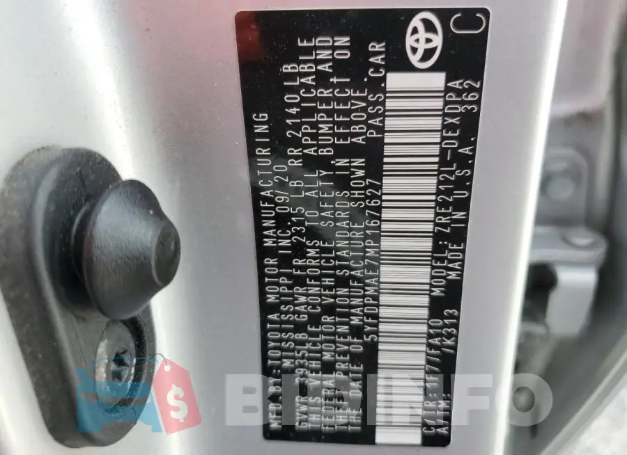5YFDPMAE7MP167627 Photo# 12