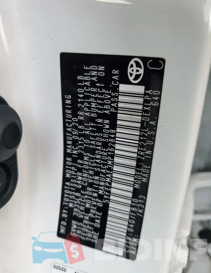5YFEPMAE3MP162848 Photo# 12