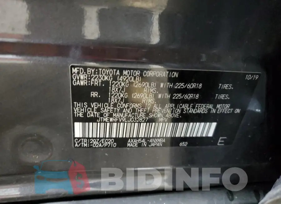 JTMEWRFV9LJ032827 Photo# 13