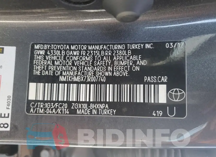 NMTKHMBX7JR007740 Photo# 14