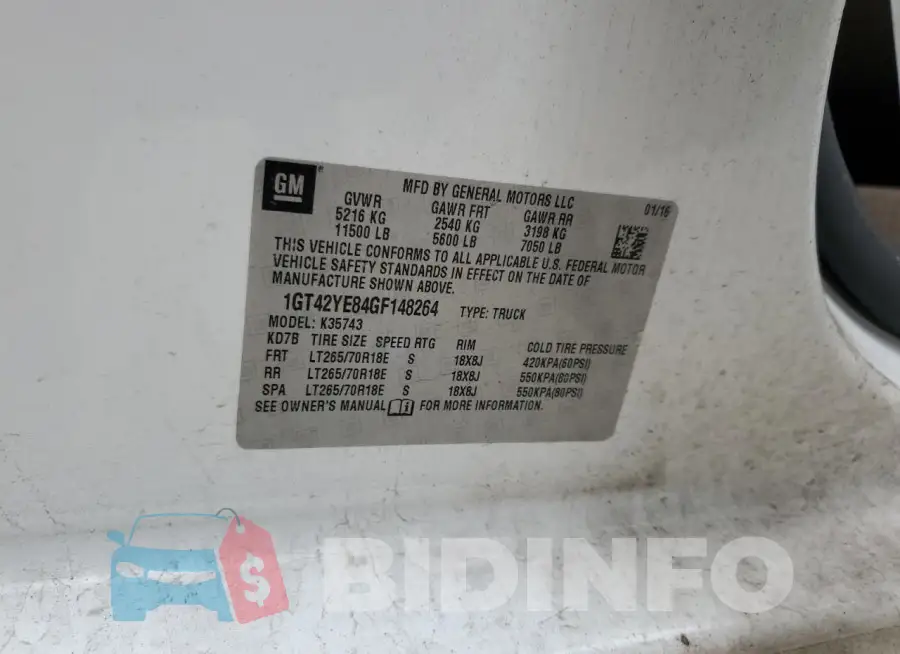 1GT42YE84GF148264 Photo# 12