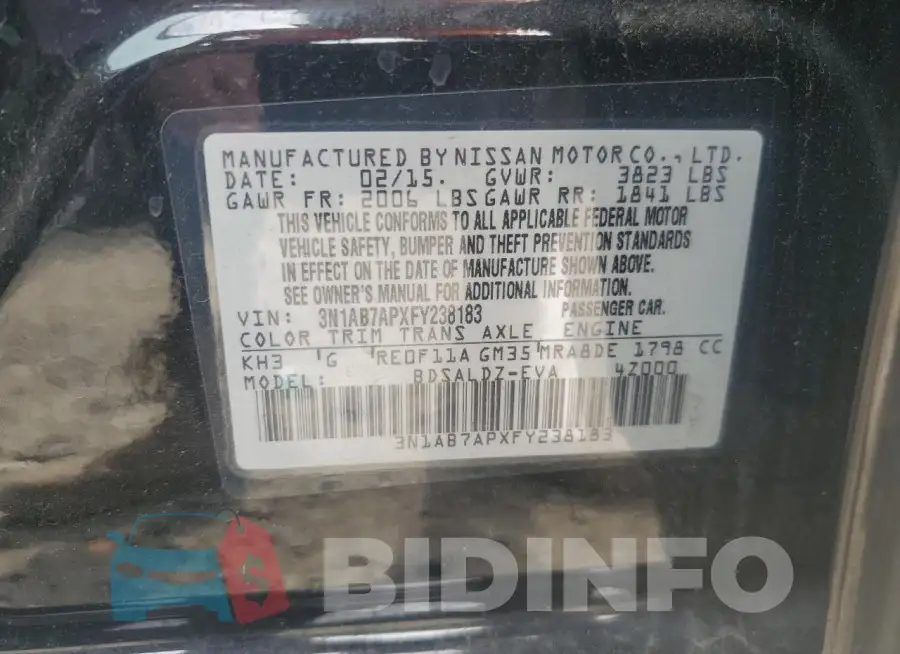 3N1AB7APXFY238183 Photo# 12