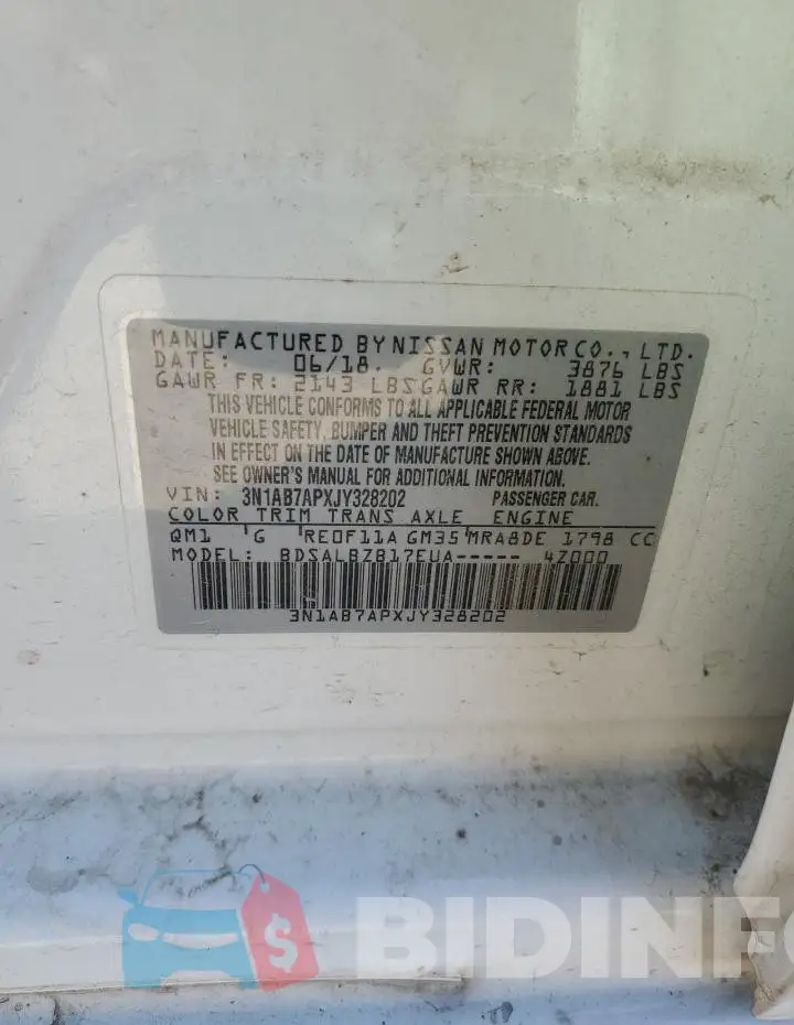 3N1AB7APXJY328202 Photo# 12