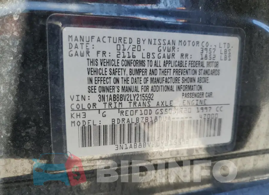 3N1AB8BV2LY215592 Photo# 12