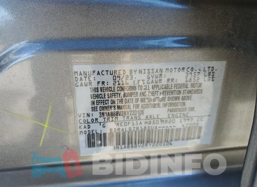 3N1AB8BV2RY220106 Photo# 12