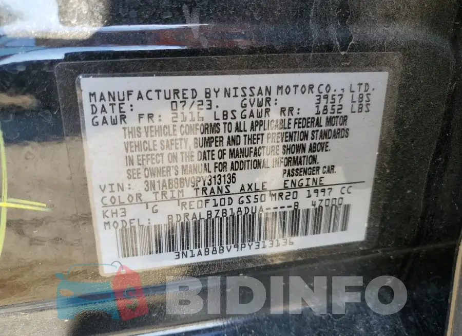 3N1AB8BV9PY313136 Photo# 12