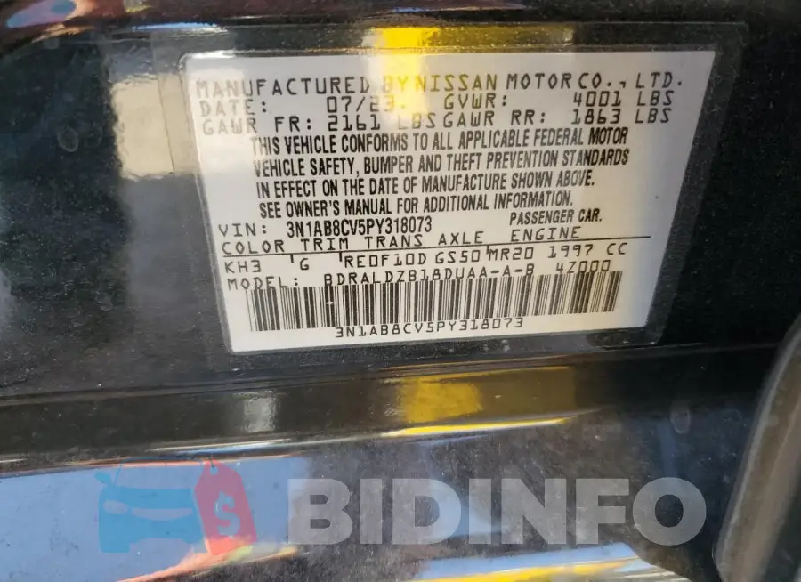 3N1AB8CV5PY318073 Photo# 12