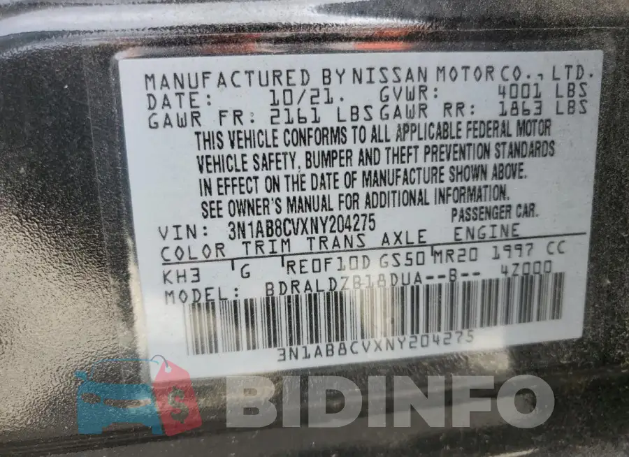 3N1AB8CVXNY204275 Photo# 12