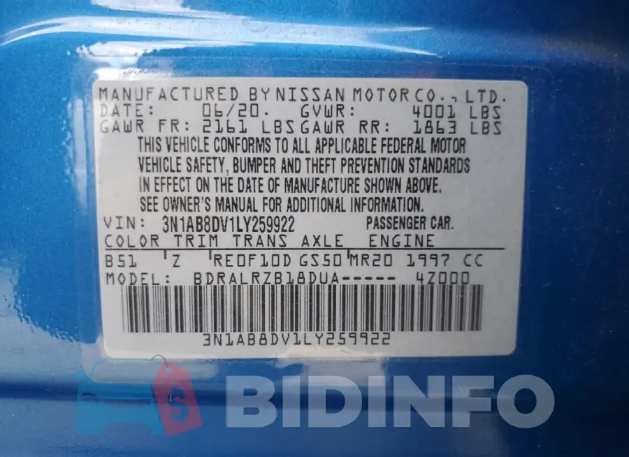3N1AB8DV1LY259922 Photo# 12
