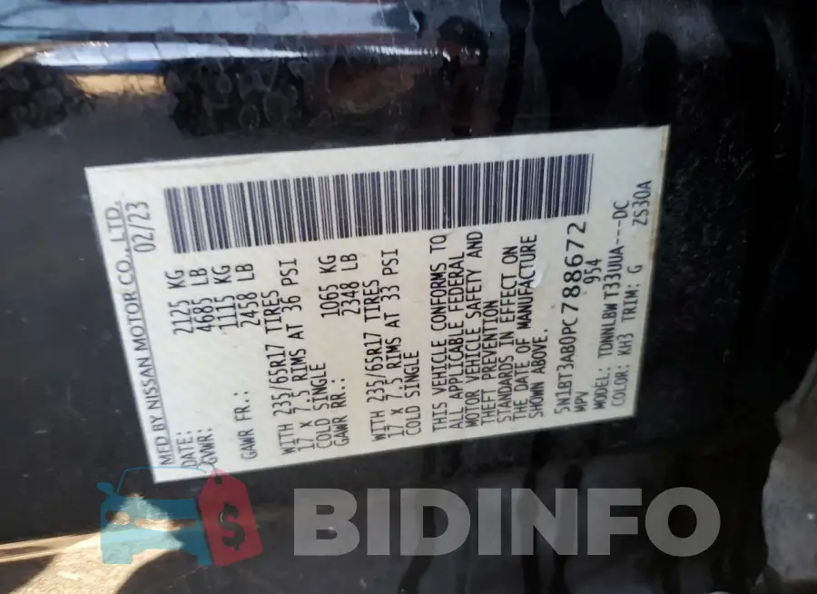 5N1BT3AB0PC788672 Photo# 13