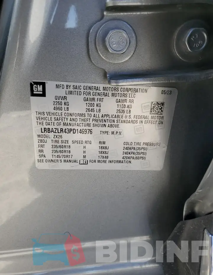 LRBAZLR43PD146976 Photo# 13