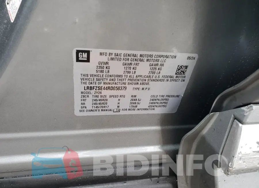 LRBFZSE44RD058379 Photo# 13