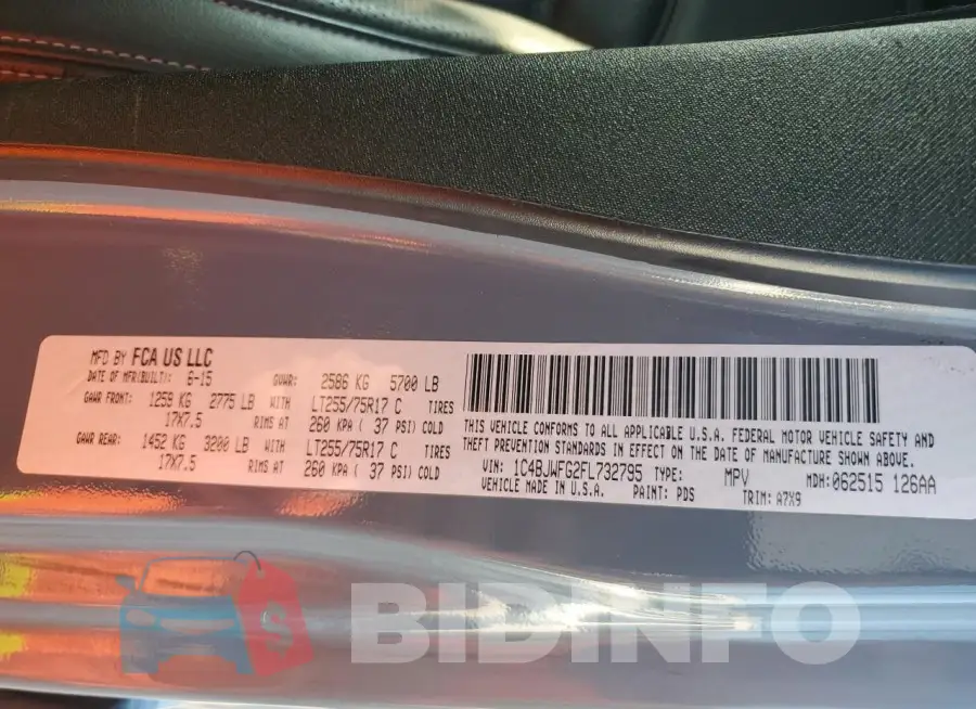 1C4BJWFG2FL732795 Photo# 14
