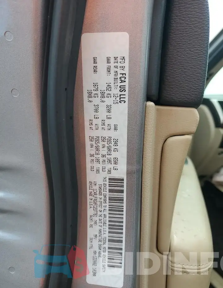 1C4RJFAG0FC237761 Photo# 14